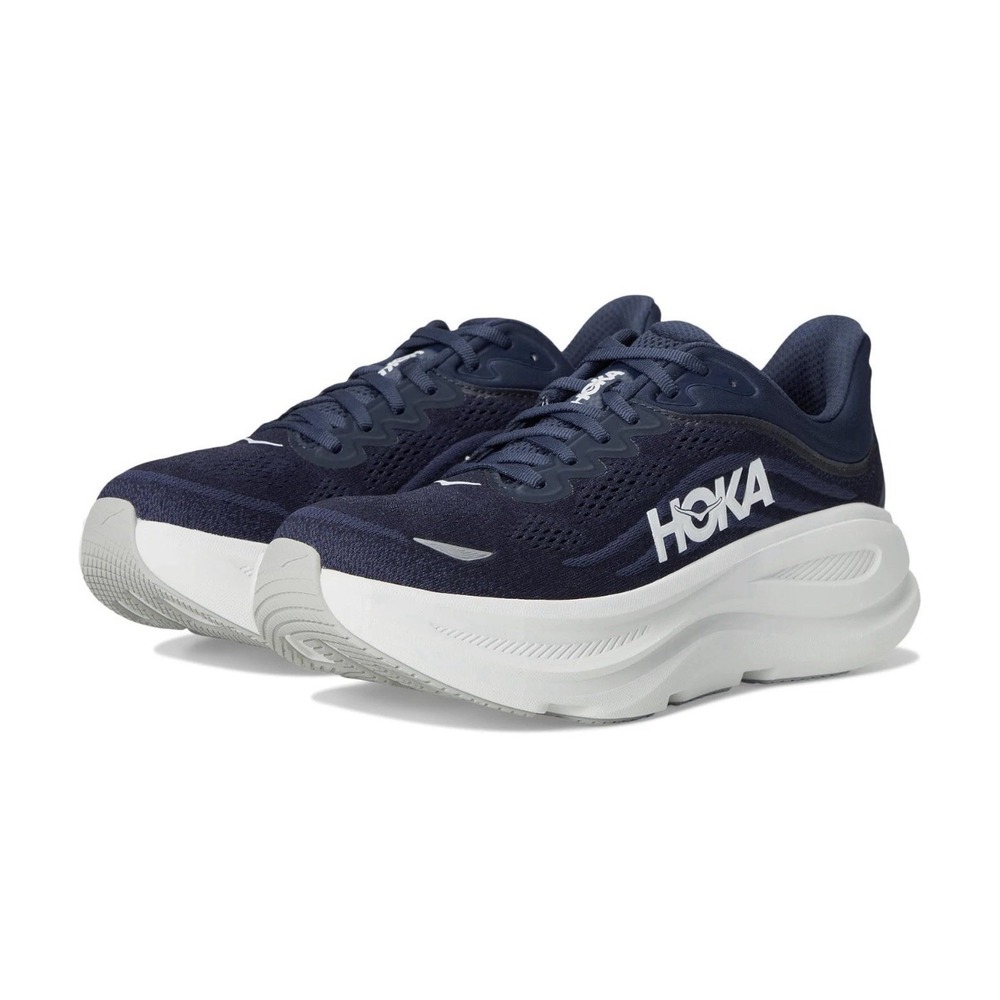 Hoka One One Bondi 9 Varsity Navy White Men's Sports Sneaker 1162011-VYN Sz 9.5